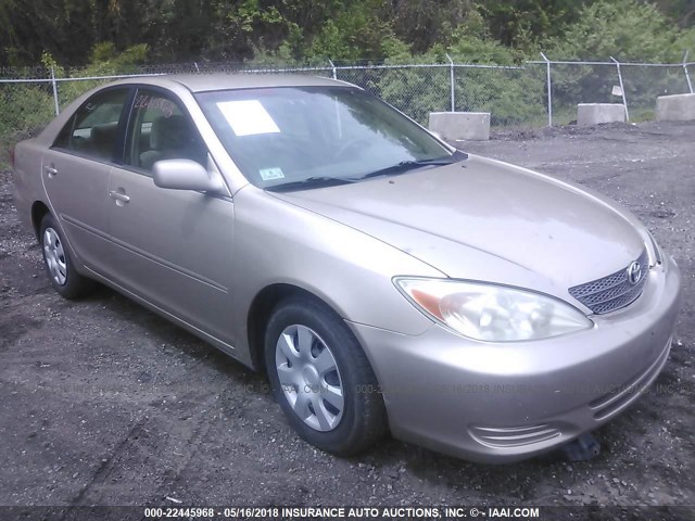 4T1BE32K32U010734 - 2002 TOYOTA CAMRY LE/XLE/SE TAN photo 1