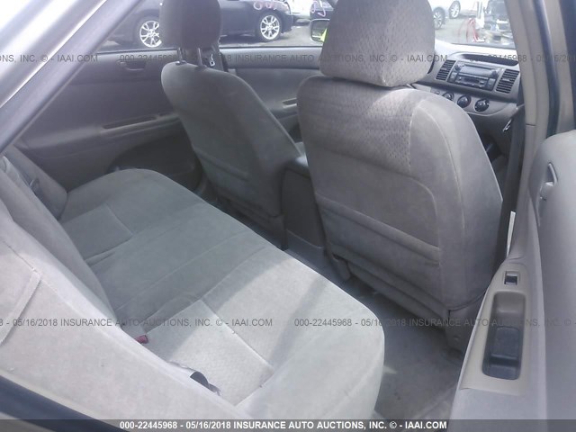4T1BE32K32U010734 - 2002 TOYOTA CAMRY LE/XLE/SE TAN photo 8