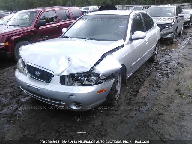 KMHDN45D03U485982 - 2003 HYUNDAI ELANTRA GLS/GT SILVER photo 2