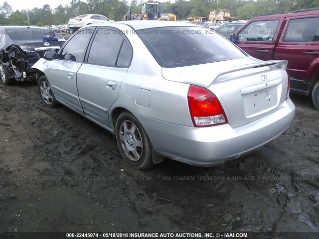 KMHDN45D03U485982 - 2003 HYUNDAI ELANTRA GLS/GT SILVER photo 3