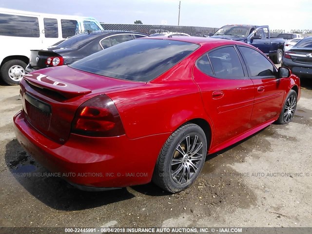 2G2WR554671210243 - 2007 PONTIAC GRAND PRIX GT RED photo 4