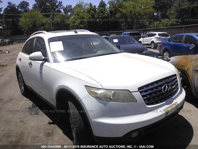 JNRBS08WX4X405064 - 2004 INFINITI FX45 WHITE photo 1