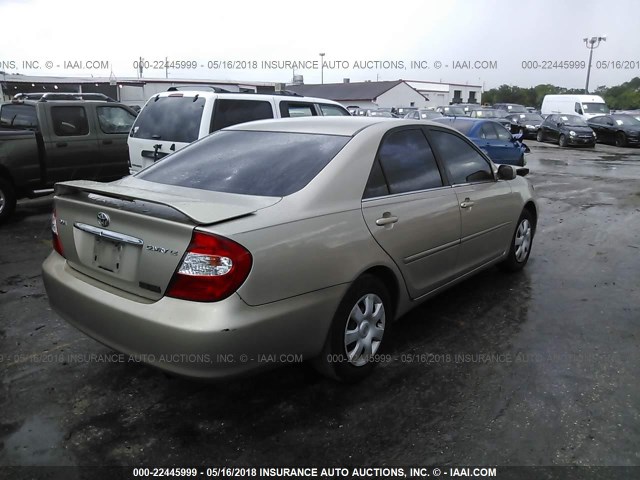 4T1BE32K54U905239 - 2004 TOYOTA CAMRY LE/XLE/SE ოქროსფერი ფოტო 4