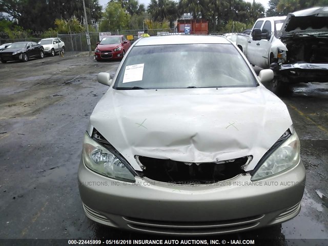 4T1BE32K54U905239 - 2004 TOYOTA CAMRY LE/XLE/SE ოქროსფერი ფოტო 6