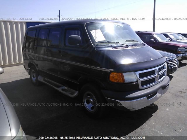 2B6HB11X62K146441 - 2002 DODGE RAM VAN B1500 BLACK photo 1