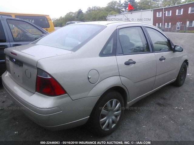 1FAFP34N37W296965 - 2007 FORD FOCUS ZX4/S/SE/SES TAN photo 4