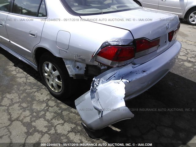 1HGCG66812A072316 - 2002 HONDA ACCORD EX/SE SILVER photo 6