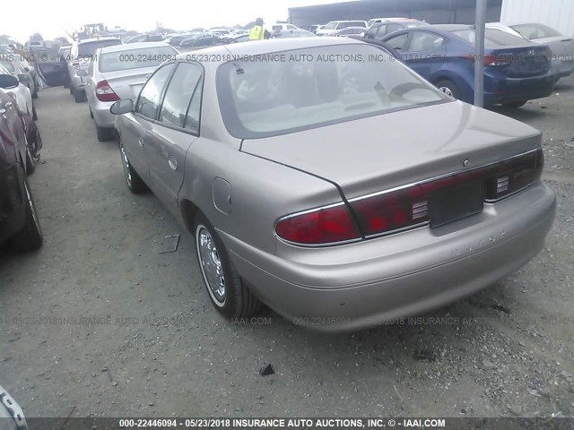 2G4WS52J211310725 - 2001 BUICK CENTURY CUSTOM GOLD photo 3