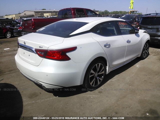 1N4AA6AP8JC383269 - 2018 NISSAN MAXIMA 3.5S/SV/SL/SR/PLAT WHITE photo 4