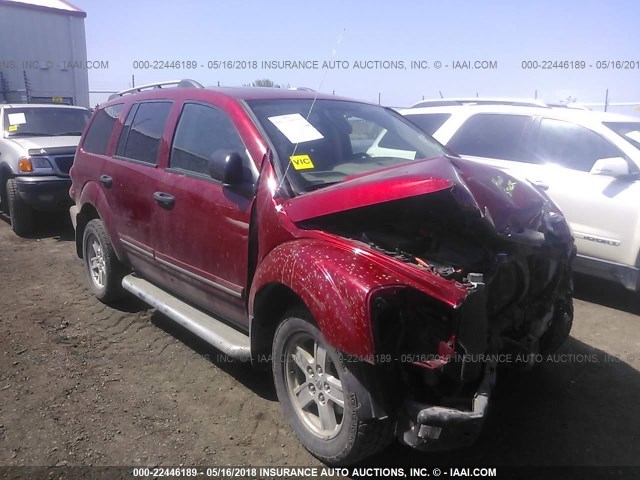 1D4HB58206F173395 - 2006 DODGE DURANGO LIMITED RED photo 1