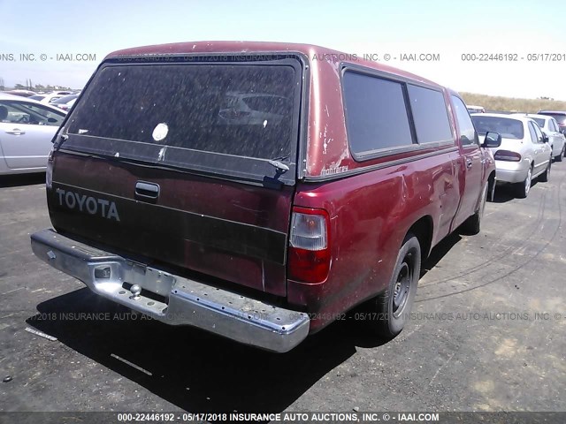 JT4VD10A8P0002064 - 1993 TOYOTA T100 RED photo 4