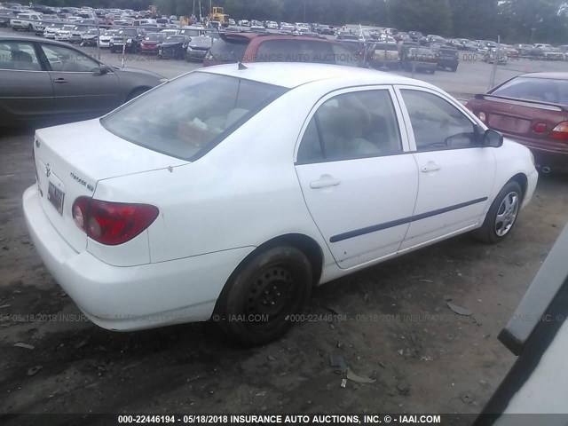 1NXBR32E05Z476849 - 2005 TOYOTA COROLLA CE/LE/S WHITE photo 4