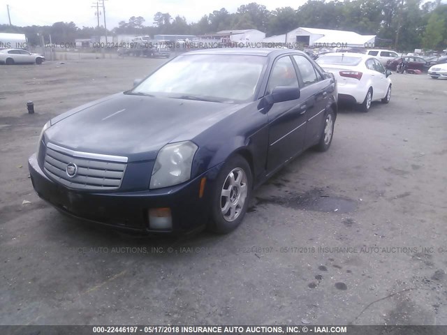 1G6DM57N930104837 - 2003 CADILLAC CTS BLUE photo 2