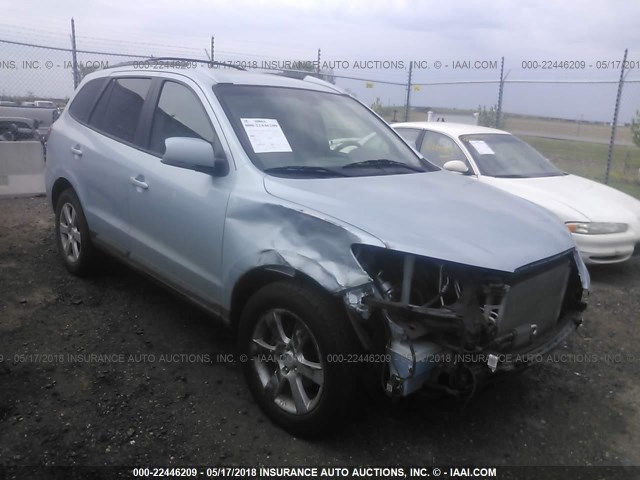 5NMSH73E77H003537 - 2007 HYUNDAI SANTA FE SE/LIMITED Light Blue photo 1