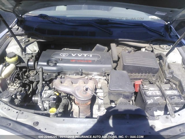 4T1BE46K98U747932 - 2008 TOYOTA CAMRY CE/LE/XLE/SE SILVER photo 10