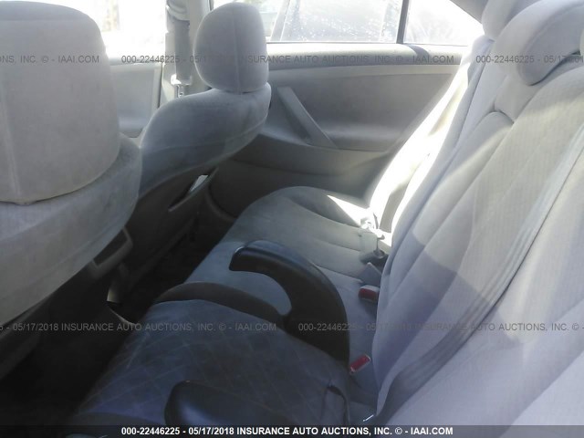 4T1BE46K98U747932 - 2008 TOYOTA CAMRY CE/LE/XLE/SE SILVER photo 8