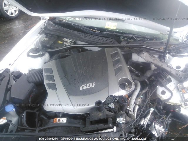 KMHHU6KJ6FU130510 - 2015 HYUNDAI GENESIS COUPE  WHITE photo 10