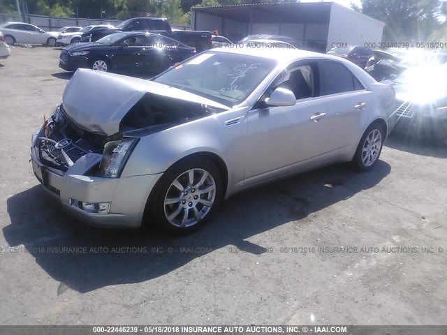 1G6DF577280132224 - 2008 CADILLAC CTS SILVER photo 2