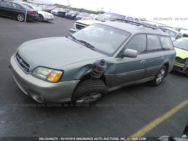 4S3BH815547616803 - 2004 SUBARU LEGACY OUTBACK H6 3.0 SPECIAL GREEN photo 2