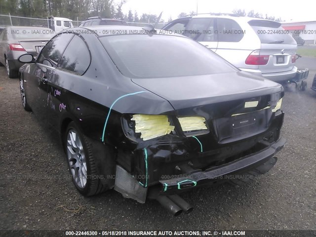 WBAWV13517P118033 - 2007 BMW 328 I SULEV BLACK photo 3