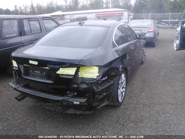 WBAWV13517P118033 - 2007 BMW 328 I SULEV BLACK photo 4