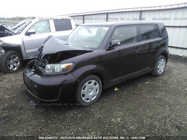 JTLKE50EX91086061 - 2009 TOYOTA SCION XB Бордовый фото 2