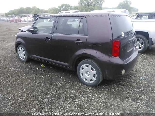 JTLKE50EX91086061 - 2009 TOYOTA SCION XB Бордовый фото 3