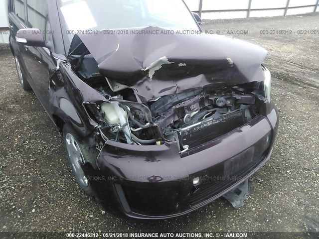 JTLKE50EX91086061 - 2009 TOYOTA SCION XB Бордовый фото 6