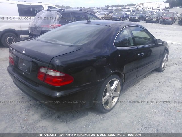 WDBLJ65G81F172602 - 2001 MERCEDES-BENZ CLK 320 BLACK photo 4