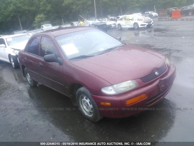 JM1BB1419T0348492 - 1996 MAZDA PROTEGE DX/LX/ES RED photo 1