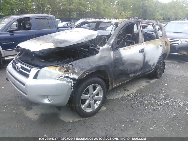 JTMBD31V086082233 - 2008 TOYOTA RAV4 LIMITED SILVER photo 2