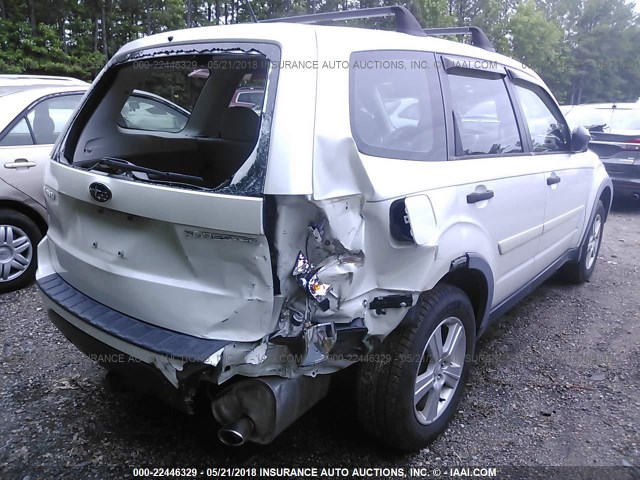 JF2SH61649H716195 - 2009 SUBARU FORESTER 2.5X WHITE photo 6