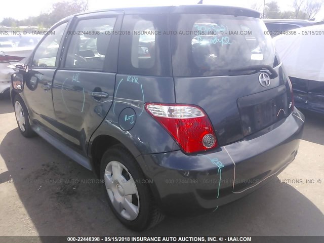 JTKKT604760150274 - 2006 TOYOTA SCION XA GRAY photo 3