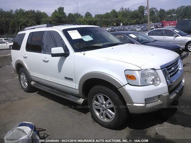 1FMEU74E66UB50880 - 2006 FORD EXPLORER EDDIE BAUER WHITE photo 1