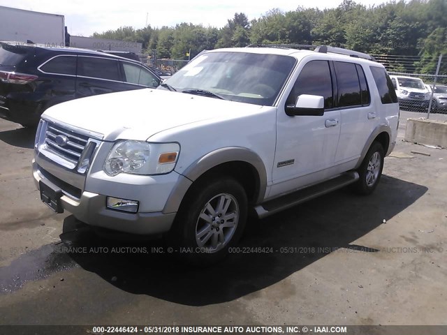 1FMEU74E66UB50880 - 2006 FORD EXPLORER EDDIE BAUER WHITE photo 2