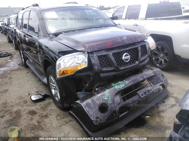 5N1BA0ND3DN600677 - 2013 NISSAN ARMADA SV/SL/PLATINUM MAROON photo 1