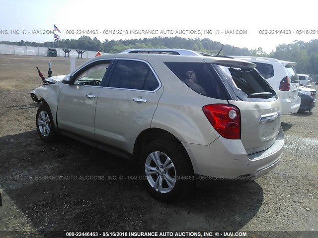 2GNALFEC2B1154631 - 2011 CHEVROLET EQUINOX LTZ TAN photo 3