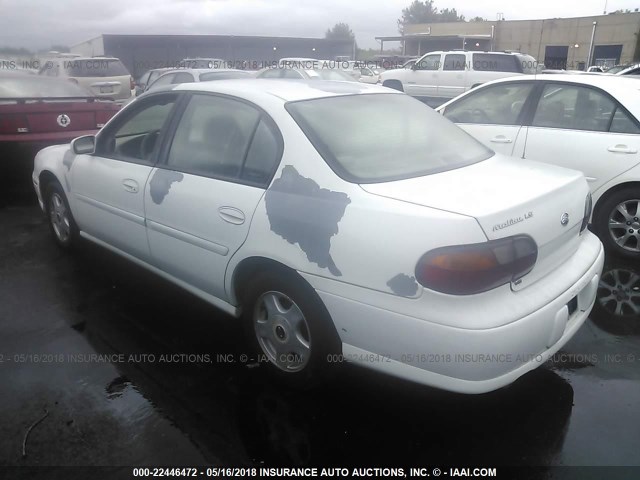 1G1NE52J916278414 - 2001 CHEVROLET MALIBU LS 白色 照片 3