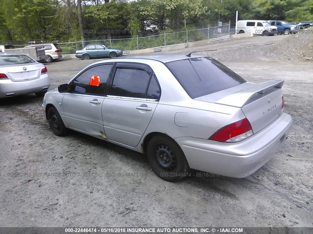 JA3AJ26E82U049988 - 2002 MITSUBISHI LANCER ES SILVER photo 3