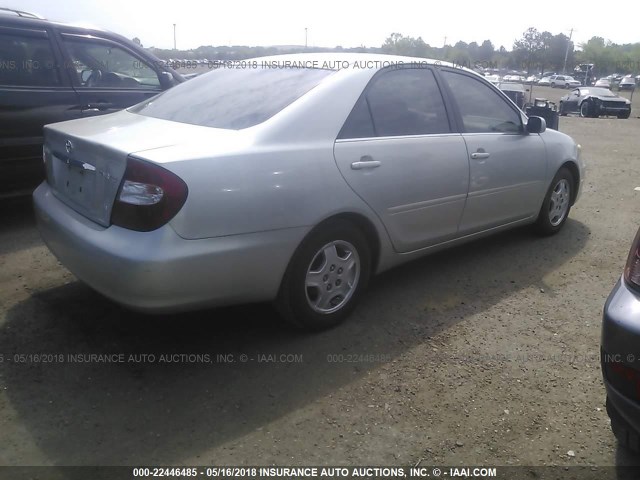 4T1BF32K62U022177 - 2002 TOYOTA CAMRY LE/XLE/SE Gümüş foto 4