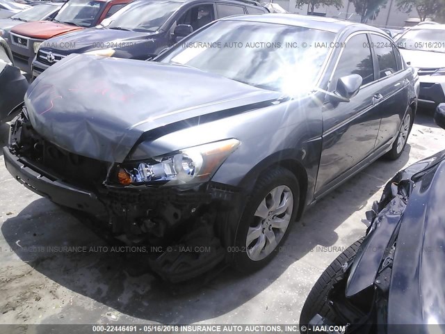 JHMCP26848C069395 - 2008 HONDA ACCORD EXL GRAY photo 2