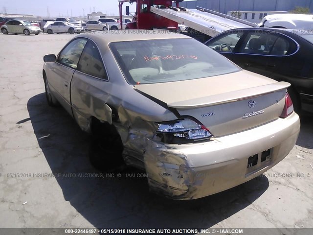 2T1CF22P21C428161 - 2001 TOYOTA CAMRY SOLARA SE/SLE GOLD photo 3