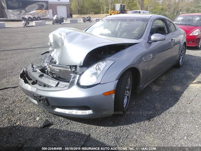 JNKCV54E56M721027 - 2006 INFINITI G35 SILVER photo 2