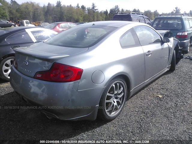 JNKCV54E56M721027 - 2006 INFINITI G35 SILVER photo 4