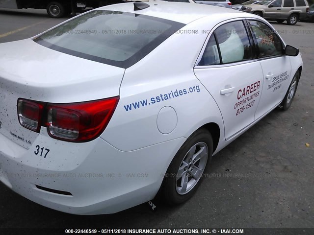 1G11A5SL0FF292740 - 2015 CHEVROLET MALIBU LS თეთრი ფოტო 4