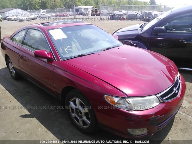 2T1CF22PXYC392133 - 2000 TOYOTA CAMRY SOLARA SE/SLE RED photo 1