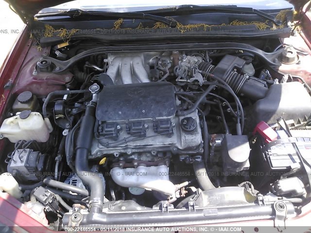 2T1CF22PXYC392133 - 2000 TOYOTA CAMRY SOLARA SE/SLE წითელი ფოტო 10