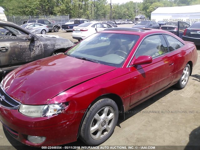 2T1CF22PXYC392133 - 2000 TOYOTA CAMRY SOLARA SE/SLE წითელი ფოტო 2