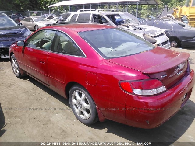 2T1CF22PXYC392133 - 2000 TOYOTA CAMRY SOLARA SE/SLE წითელი ფოტო 3