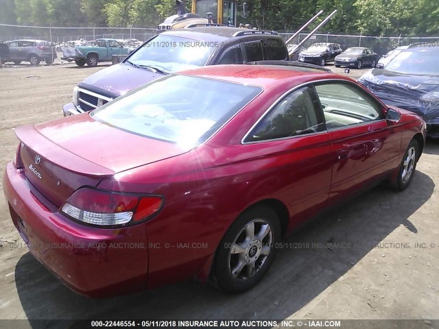 2T1CF22PXYC392133 - 2000 TOYOTA CAMRY SOLARA SE/SLE წითელი ფოტო 4